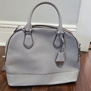 Michael Kors Pebbled Leather Handbag in Light Gray